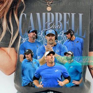 Vintage Dan Campbell Tee, Dan Campbell Sweatshirt, Football Shirt, Graphic Tees,